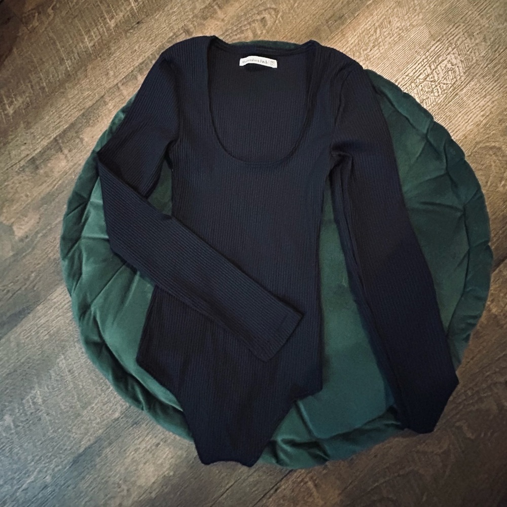 Abercrombie & fitch - black ribbed bodysuit